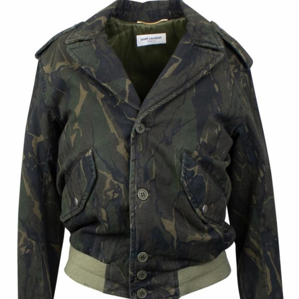 YSL - jacket Camo Print size 38 brand new ~ never worn